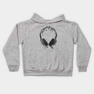 Art Headphones Kids Hoodie